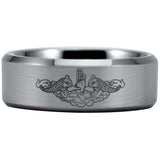 Silver Tungsten Submariner Ring