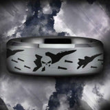 Silver Tungsten Fighter Jet Ring