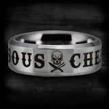 Silver Tungsten Sous Chef Ring